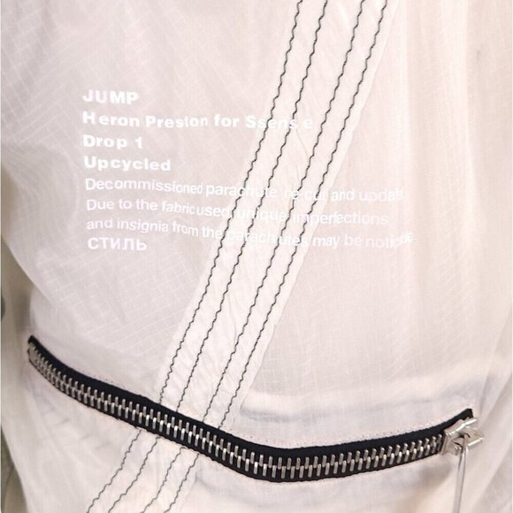 Heron Preston Exclusive Jump Jacket XXS Oversized Unisex Gray NWT Grail! - Picture 4 of 16